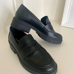Anne Klein Black Penny Loafers